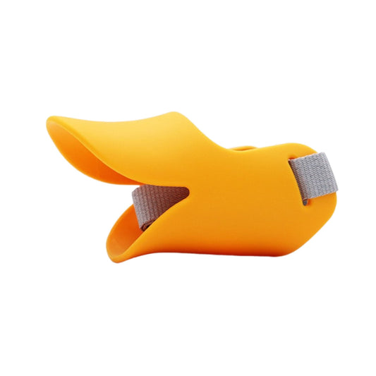 Dog Muzzle Duck Bill, Dog Mouth Mask to Prevent Eating Things for Dogs, Face Muzzle for Dogs to Accidental Eating Dog Walking Mask, Muzzle for Small 5-15lbs Soft S Orange