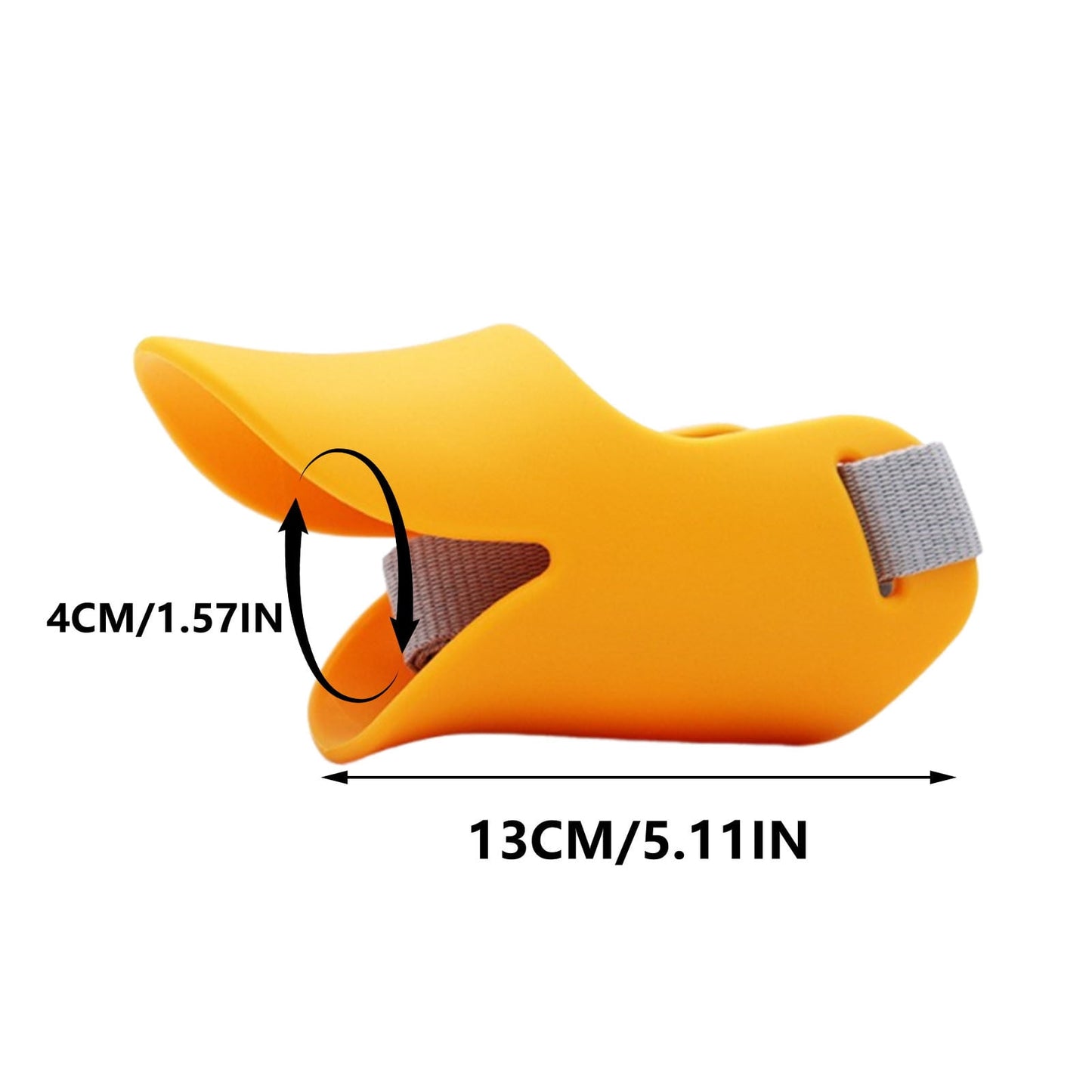 Dog Muzzle Duck Bill, Dog Mouth Mask to Prevent Eating Things for Dogs, Face Muzzle for Dogs to Accidental Eating Dog Walking Mask, Muzzle for Small 5-15lbs Soft S Orange
