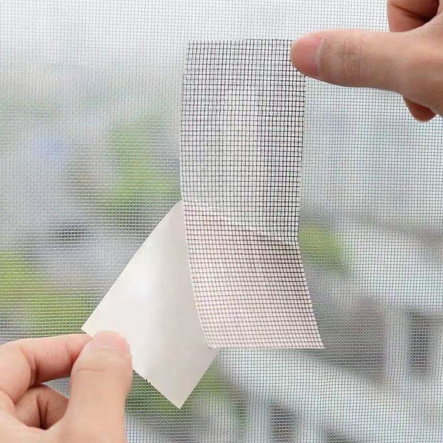 Strong Adhesive Screen Repair Tape, Screen Repair Kit Window Screen Repair Tape, Fiberglass Screen Tape Mesh Repair Suitable (Grey) for mesh Doors and Windows, 2 x 70 2" x 70" Grey