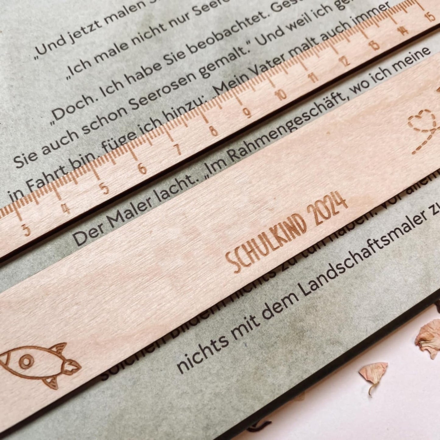 Wooden Reading Tracking Ruler, Reading Strips for Student, Text Guide Ruler for Students and Teachers, Tool for Reading, Classroom Learning Aid, Dyslexia Support Ruler, Study Accessory One Size Brown2