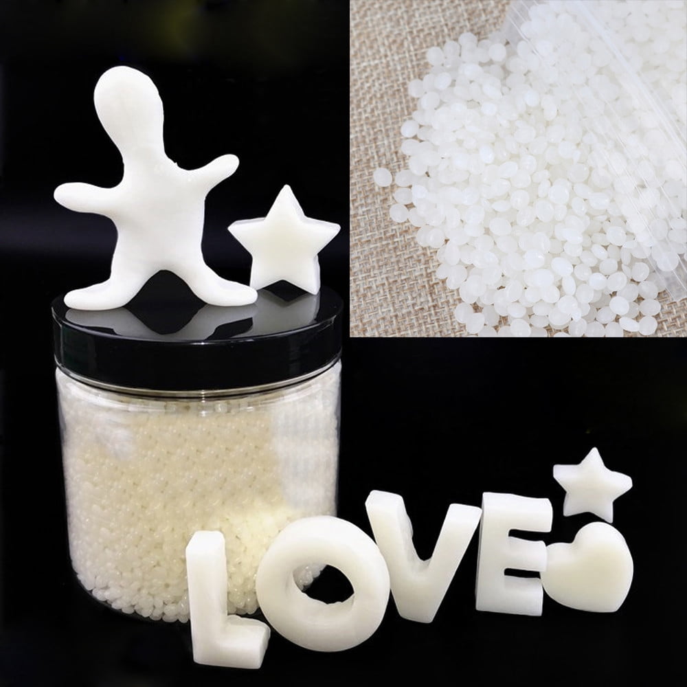 Moldable Plastic Pellets - Thermoplastic Beads Polymorph Plastic Meltable Beads for Crafts, DIY, Cosplay, Temporarily Repair, Modeling, Halloween Vampire Teeth Fangs, 5.28 oz/150g 5.28 oz White