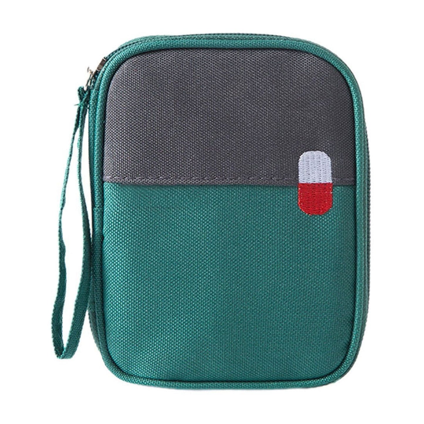 Portable Mini First Aid Bag Empty, Small Size Travel Medicine Pouch Double Zippers Handy Pills Pocket for Travel Home (Grey) 4.33x5.51x0.79 4.33" x 5.51" x 0.79" Pink