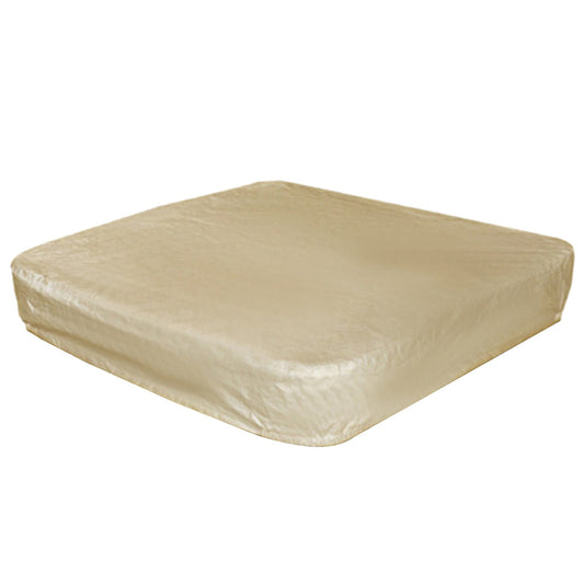 Square Hot Tub Cover - Outdoor Heavy Duty Protector for Patio Spas and Swimming Pools | Hard Covers For Hot Tub Waterproof Dust Cover for Hot Tubs, Jacuzzis, and Outdoor(Black -89.76x11.81") Beige-86.61x35.43"
