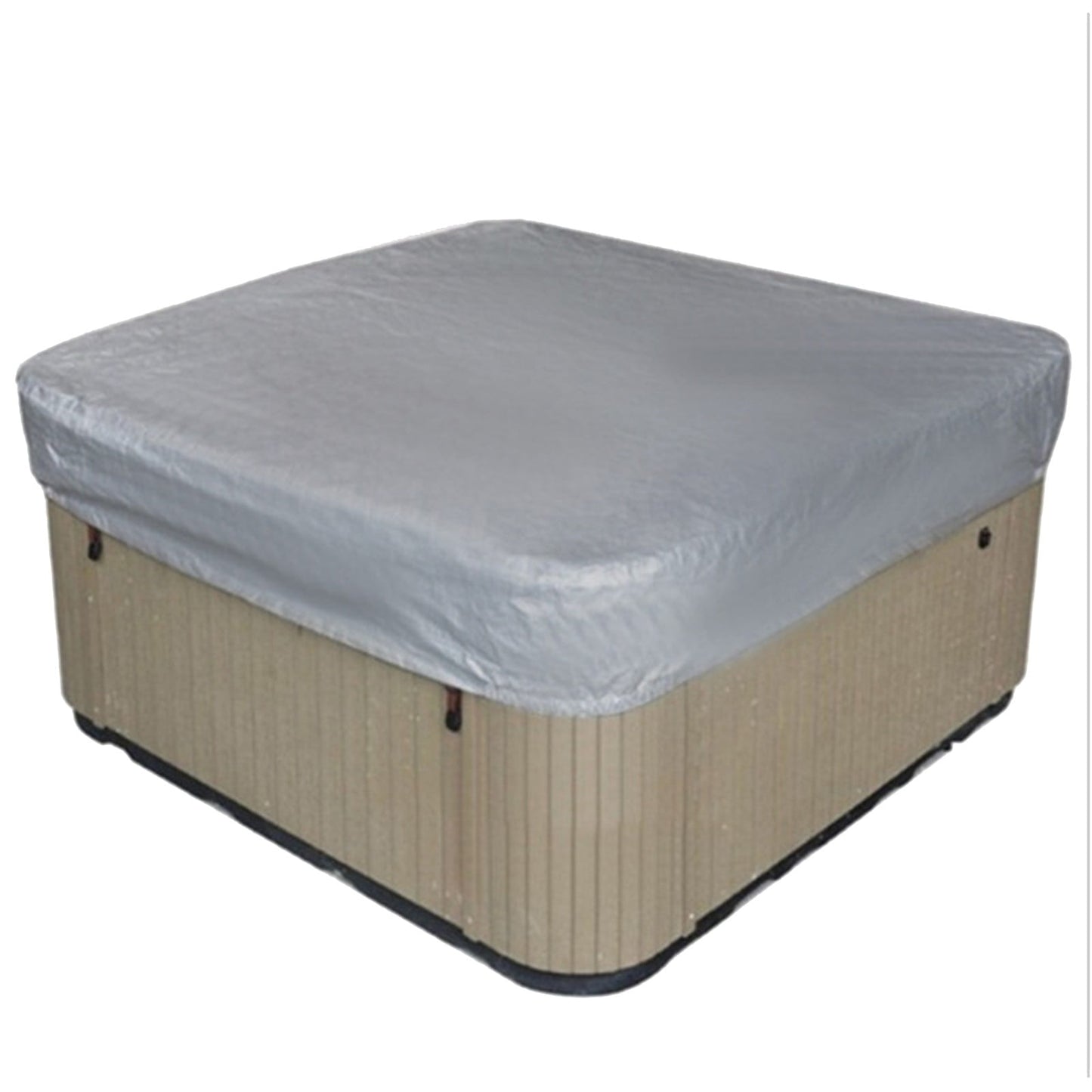 Square Hot Tub Cover - Outdoor Heavy Duty Protector for Patio Spas and Swimming Pools | Hard Covers For Hot Tub Waterproof Dust Cover for Hot Tubs, Jacuzzis, and Outdoor(Black -89.76x11.81") Grey -86.61x11.81"