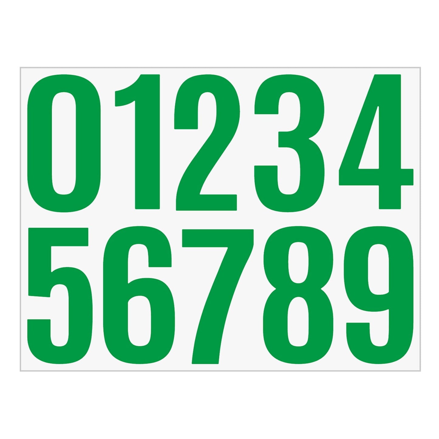 4 Inch Multicolor Vinyl Number Stickers - Self-Adhesive Decals for Mailbox, Car & Home,Large Digit Labels,Weatherproof Number Signs Number Labels For Car Home Multicolor(Blue) Green