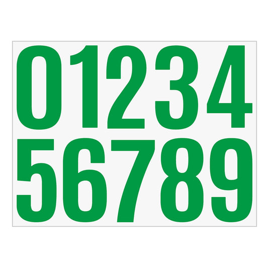 4 Inch Multicolor Vinyl Number Stickers - Self-Adhesive Decals for Mailbox, Car & Home,Large Digit Labels,Weatherproof Number Signs Number Labels For Car Home Multicolor(Blue) Green