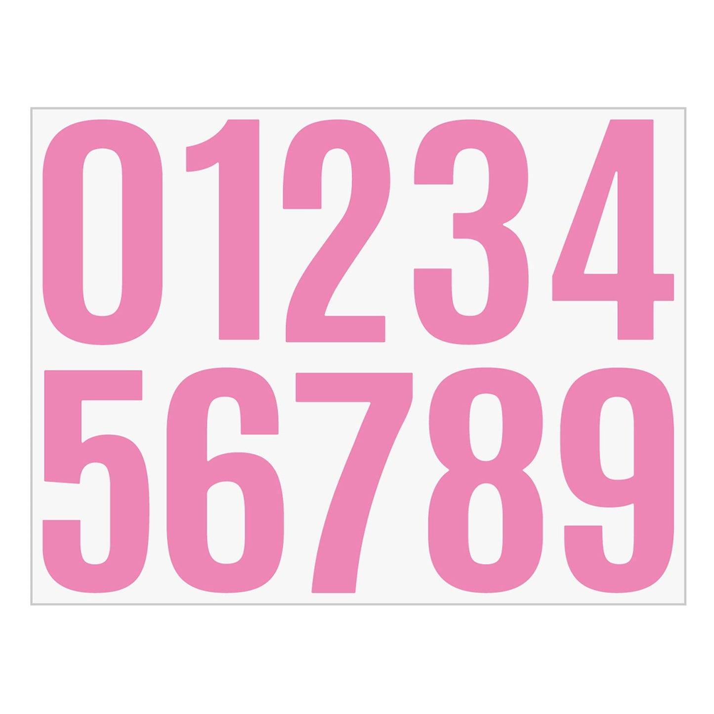 4 Inch Multicolor Vinyl Number Stickers - Self-Adhesive Decals for Mailbox, Car & Home,Large Digit Labels,Weatherproof Number Signs Number Labels For Car Home Multicolor(Blue) Pink