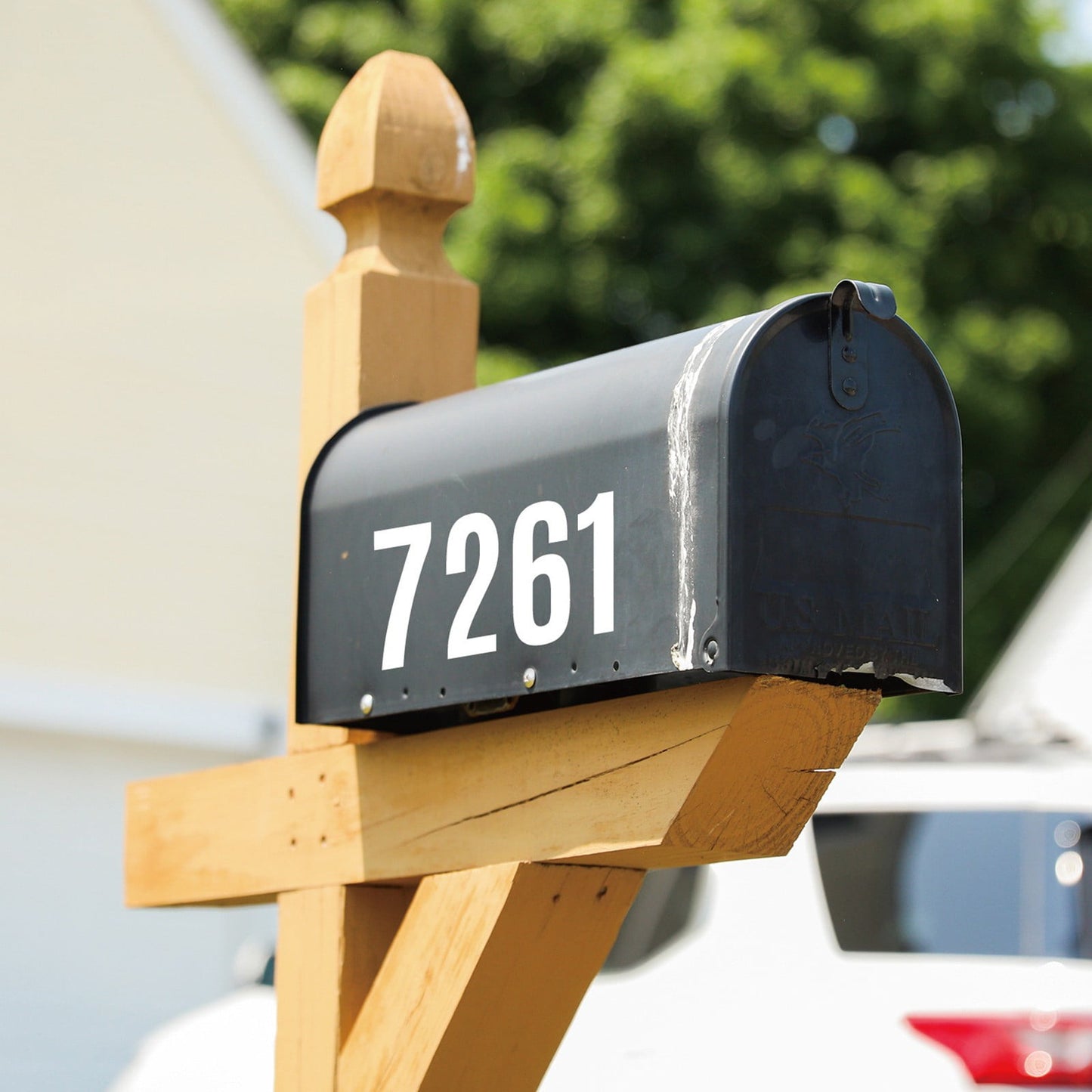 4 Inch Multicolor Vinyl Number Stickers - Self-Adhesive Decals for Mailbox, Car & Home,Large Digit Labels,Weatherproof Number Signs Number Labels For Car Home Multicolor(Blue) Pink