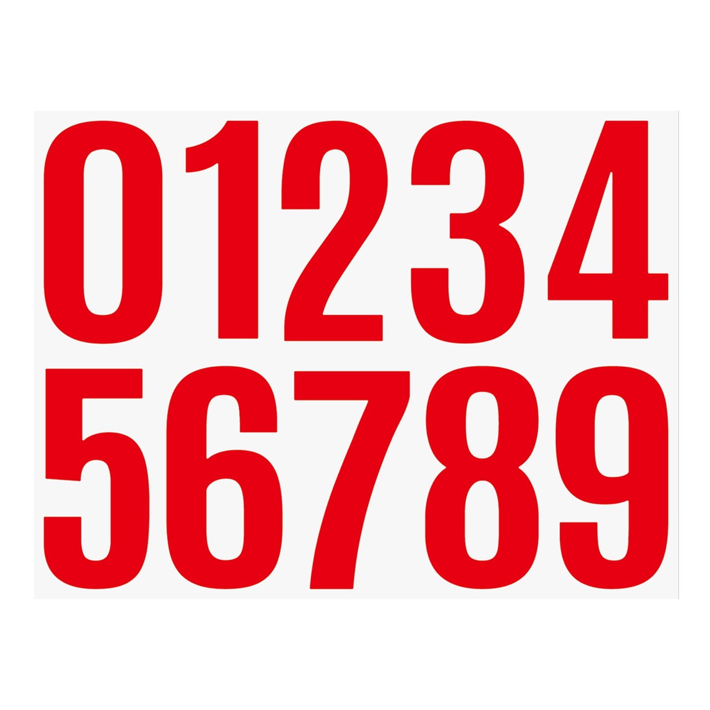 4 Inch Multicolor Vinyl Number Stickers - Self-Adhesive Decals for Mailbox, Car & Home,Large Digit Labels,Weatherproof Number Signs Number Labels For Car Home Multicolor(Blue) Red