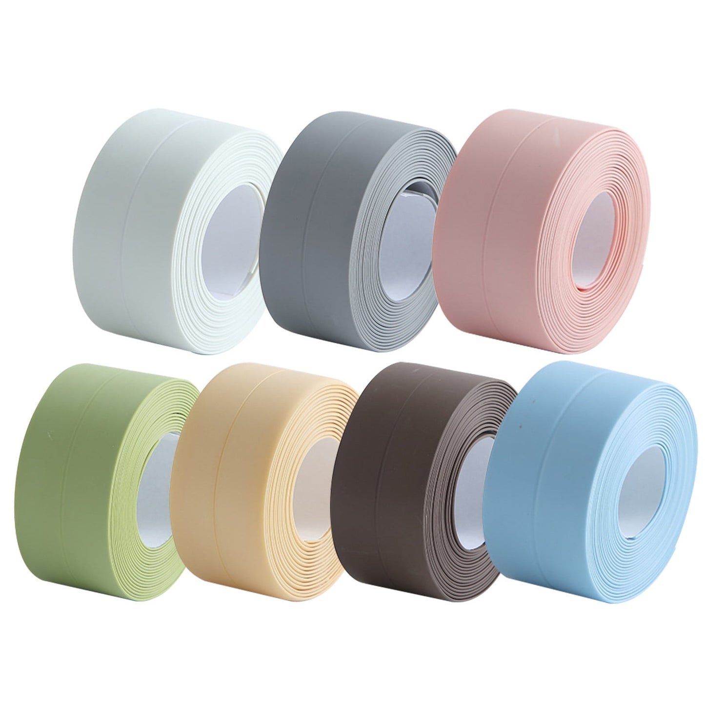Kitchen & Bathroom Mildew-Proof Caulk Tape,PE Self-Adhesive Waterproof Sealing Strip for Bathtub, Shower & Toilet,Waterproof Caulk Strip, Bathroom Caulk Tape, Kitchen Sealing Tape(Grey) Blue