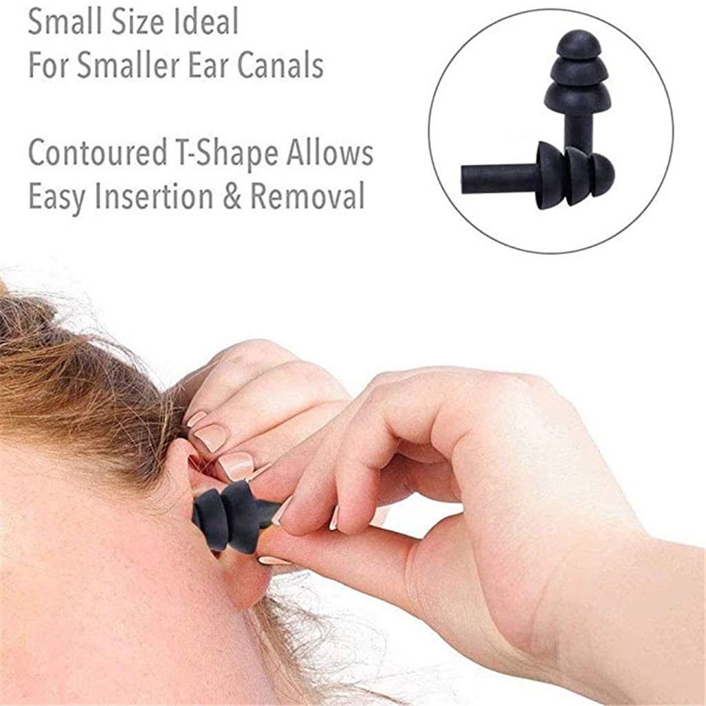 4 Pairs Swimming Ear Plugs for Adults Kids, Waterproof Silicone Surf Pool Diving Accessories Noise Reduction Soft Earplugs, 2025 Clearance Sale