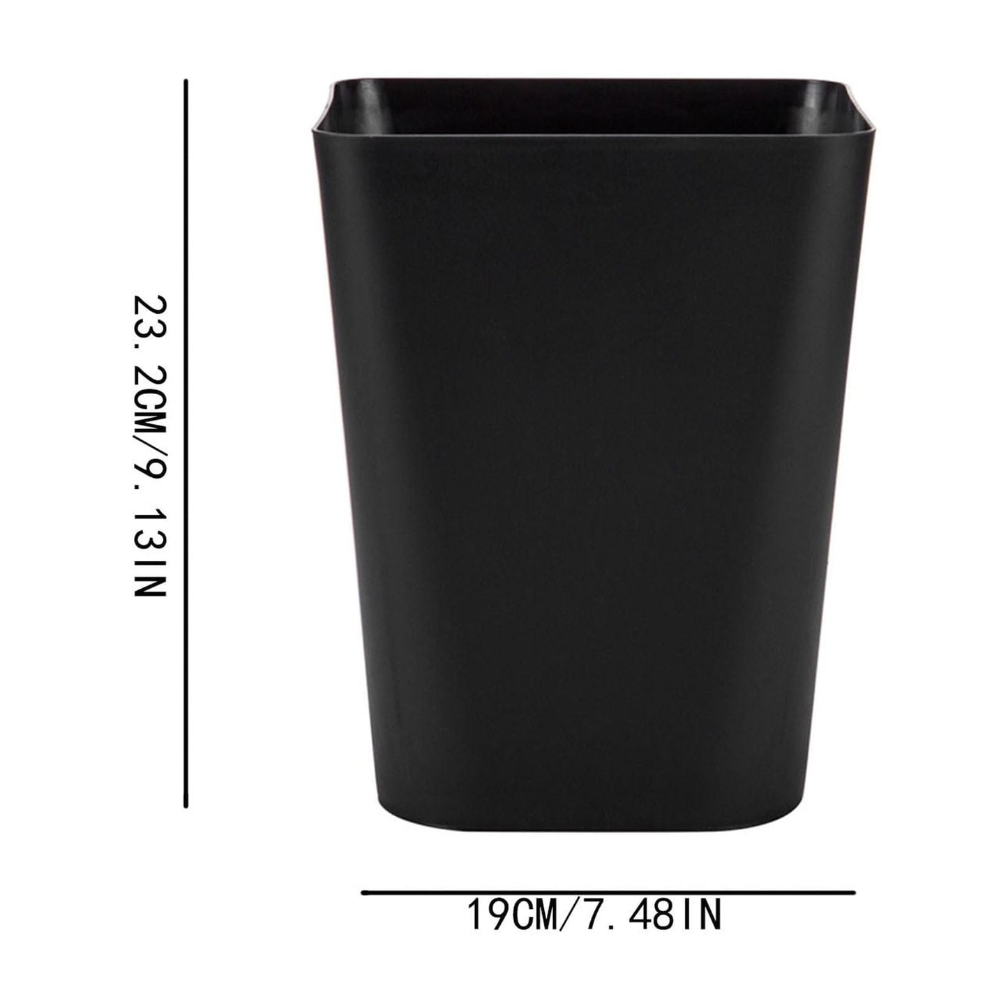1.6 Gallon Small Trash Can, Heavy Duty Bathroom Wastebasket, Plastic Garbage Can for Kitchen Office Bathroom (White/1 Pcs) 7.48x9.13 7.48" x 9.13" Khaki