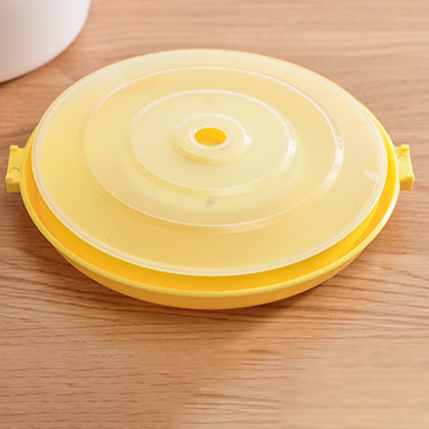Microwave Rice Cooker, Microwavable Food Container, Convenient Cooker for Microwave, Plastic Micro Steamer Multifunctional Cookware for Rice, Pasta, Vegetables, Soups and More, 8.27x5.51 8.27" x 5.51" Yellow