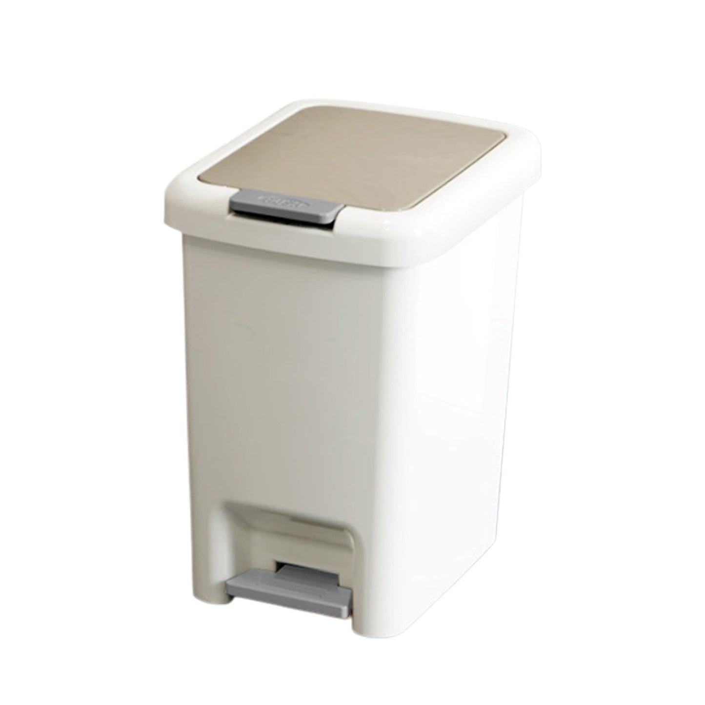 Step On Trash Can with Lid 8L Kitchen Bathroom Waste Bin Foot Pedal Stainless Steel Touchless Garbage Bin Odor Control (30x24x18cm), Up to 60% OFF