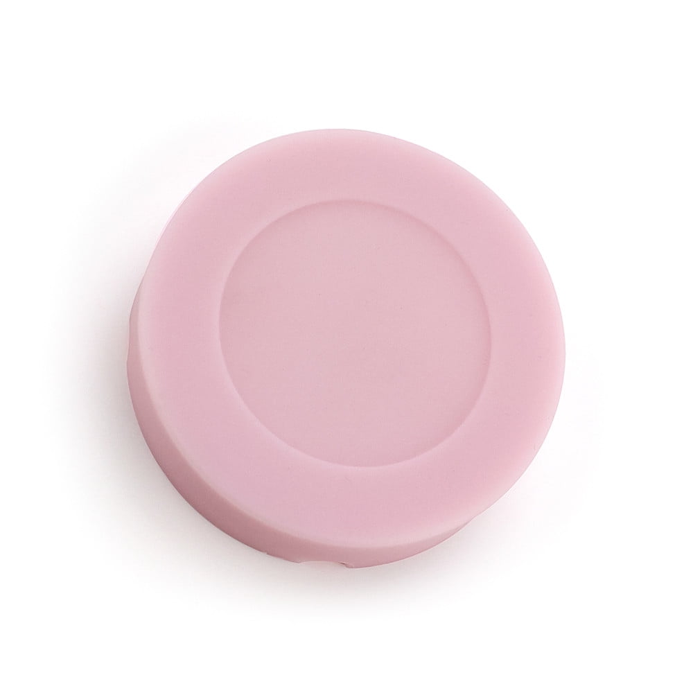 Glow in The Dark Silicone Ashtray Round Heat Resistant (230°C) - Portable Non-Slip Smoking Tray for Indoor Outdoor Use, Easy Clean 8.3x2.3cm, Pink