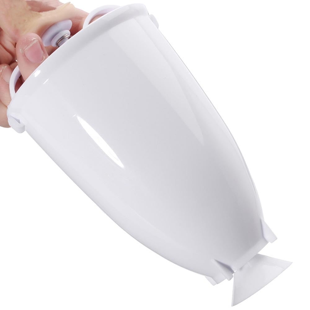 One hand Donut Maker, Manual Donut Maker, Plastic Doughnut Machine Mold, Biscuit Donut Maker, Donut-Depositor Made Waffle Dispenser Donut Kitchen Pastry Making Bake Ware Baking Tool, 3.54x.09' 3.54x.09" White