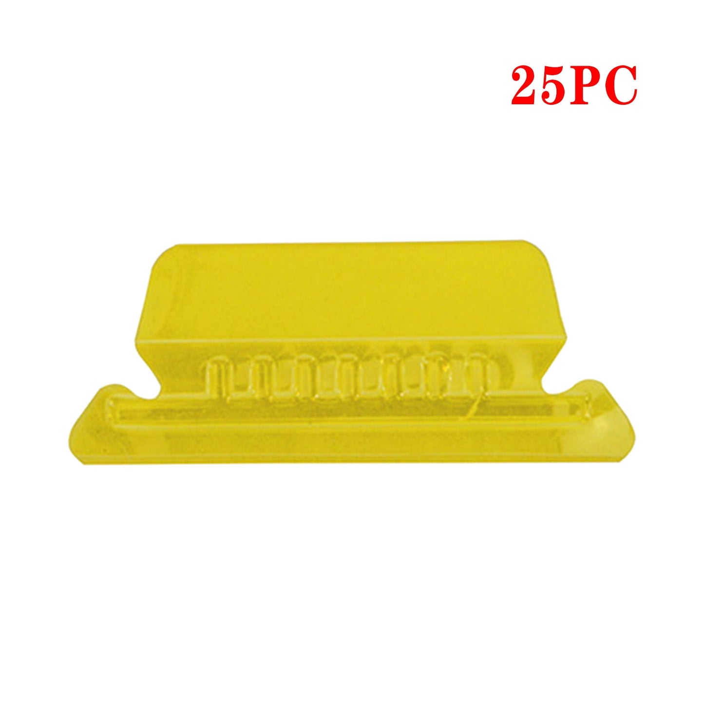25Pieces 3 Inch Hanging File Folder Tabs and Inserts Large Clear Plastic Hanging Folder Tabs for Quick Identification,For Filing Cabinet Folders Labels Back to Supplies, 6 Colors (Yellow) Yellow