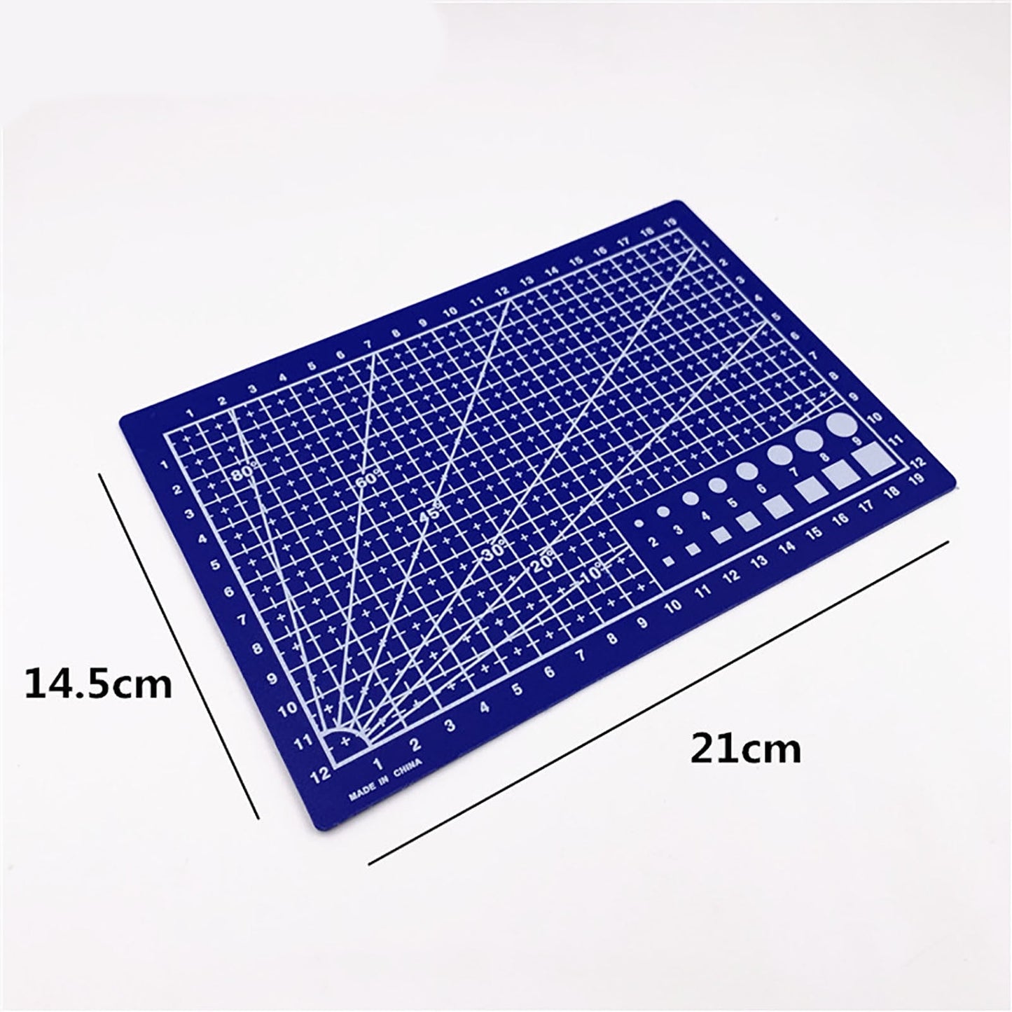 1 Pcs Self Healing Sewing Mat,21x14.5CM Rotary Cutting Mat Double Sided Craft Cutting Board for Sewing Crafts Hobby Fabric Precision Scrapbooking Project,Art Project,2 Colors(Blue) Green
