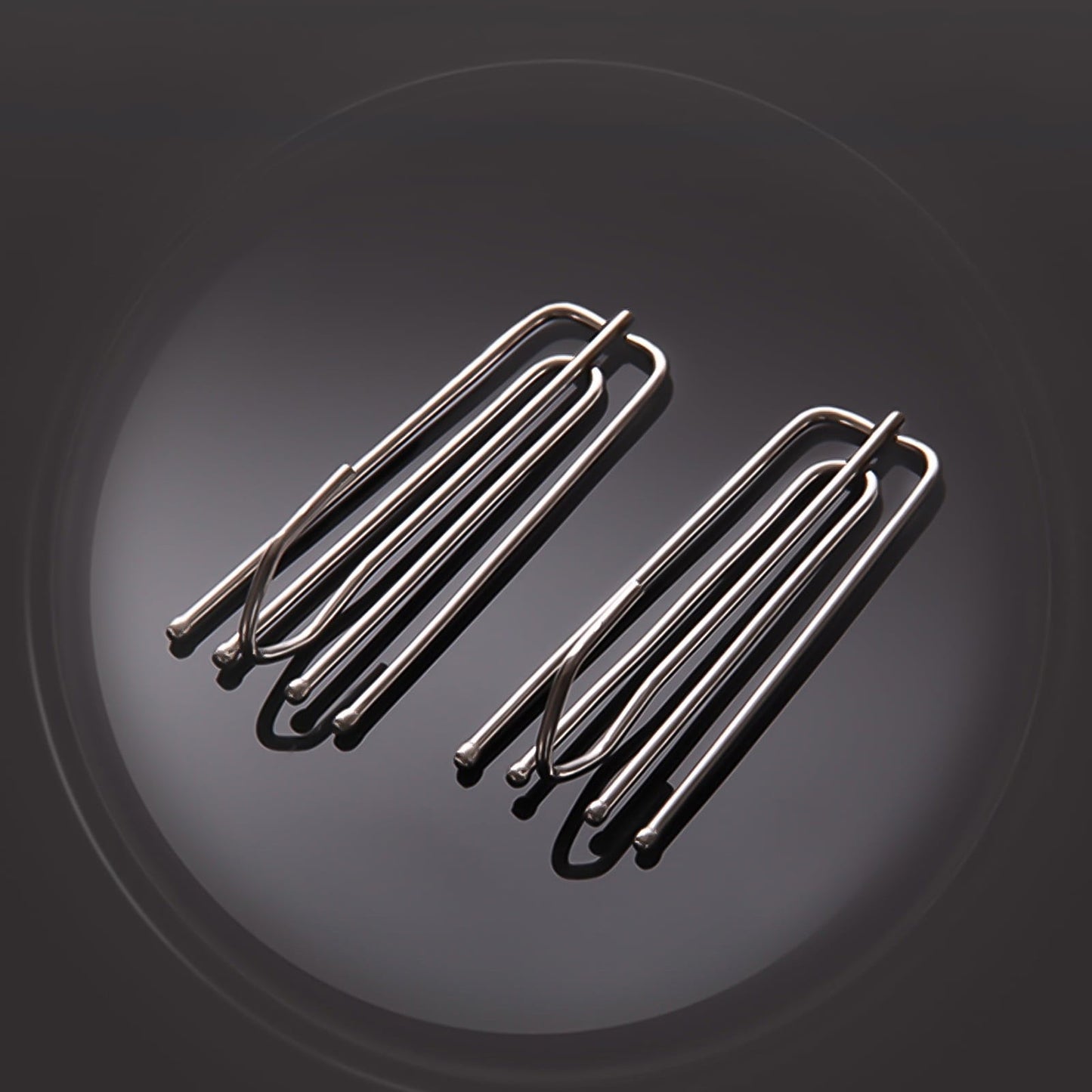 Stainless Steel Drapery Hook and Pin for Pleated Drapes,Heavy Duty 4 Prongs Pinch Pleat Clips Traverse Pleater 4 End Curtain Hangers for Window Door Bathroom Curtain, 10 Pcs, 2.76Inches 2.76" Silver