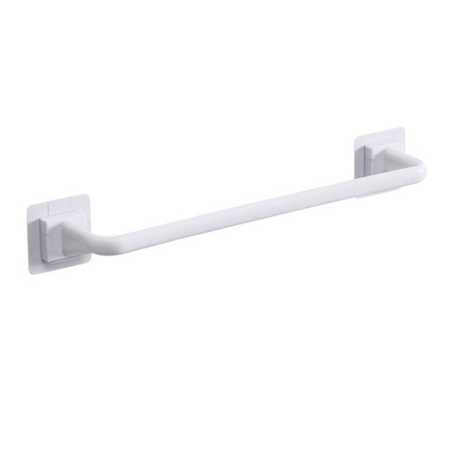 Self Adhesive Towel Bar, Heavy Duty No Drill Hand Towel Hanger for Bathroom and Kitchen Towel Storage Self, (Black/1 Pcs) 15Inches 15" Black