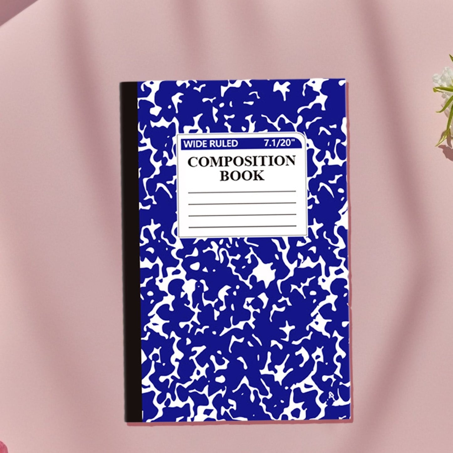 1 Pcs 8 Pastel Colors Office Ruled Composition Books,Composition Notebook, Marble Cover Notepad Lined Cute Journal Notebooks for Office Supplies Notes Taking Writing, 5.5 X 8.27 in(Hot Pink) Blue