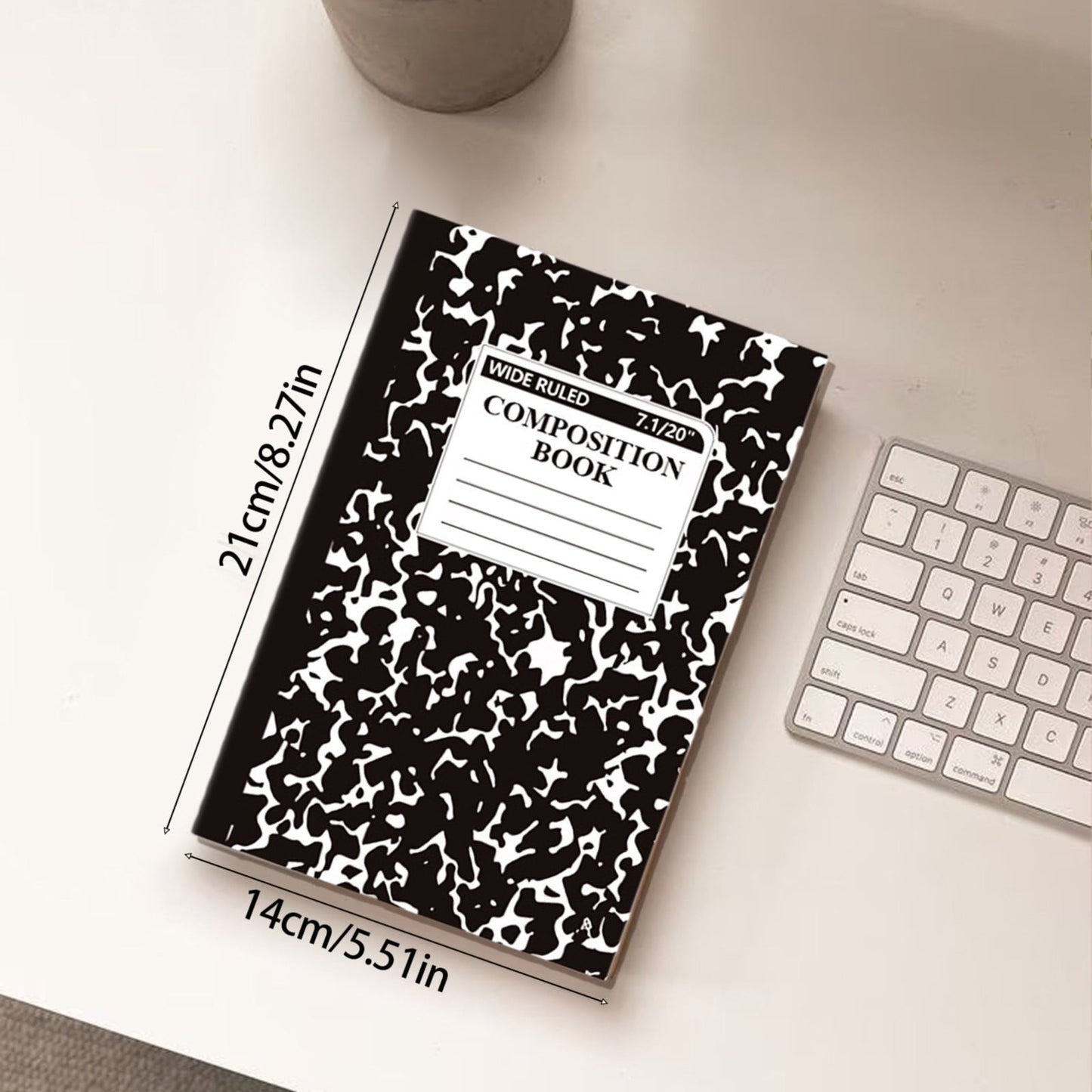 1 Pcs 8 Pastel Colors Office Ruled Composition Books,Composition Notebook, Marble Cover Notepad Lined Cute Journal Notebooks for Office Supplies Notes Taking Writing, 5.5 X 8.27 in(Hot Pink) Dark Blue