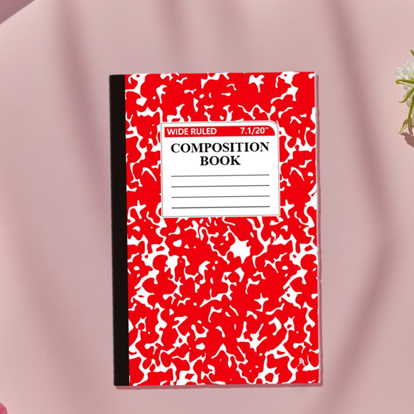 1 Pcs 8 Pastel Colors Office Ruled Composition Books,Composition Notebook, Marble Cover Notepad Lined Cute Journal Notebooks for Office Supplies Notes Taking Writing, 5.5 X 8.27 in(Hot Pink) Hot Pink