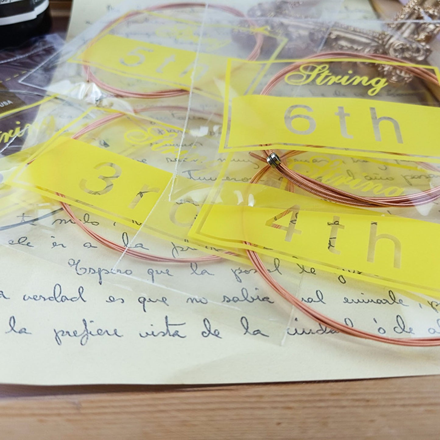 6 Sets Acoustic Guitar Strings,Acoustic Guitar Strings Well Balanced Tone Light Tension Guitar Replacement Steel String Corrosion Resistant Rust-Prevent Guitar String,For Beginners Performers (Gold) Gold(12PC)