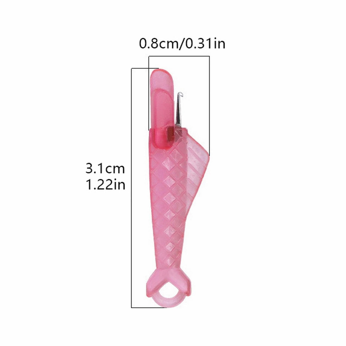 Fish Mouth Sewing Machine Needle Threader Upgraded Automatic Sewing Needle Threader,Simple Needle Threader Tool,Quick Sewing Machine Cycle Simple Needle Threader Tool(5 pcs-HotPink) 40 pcs-HotPink