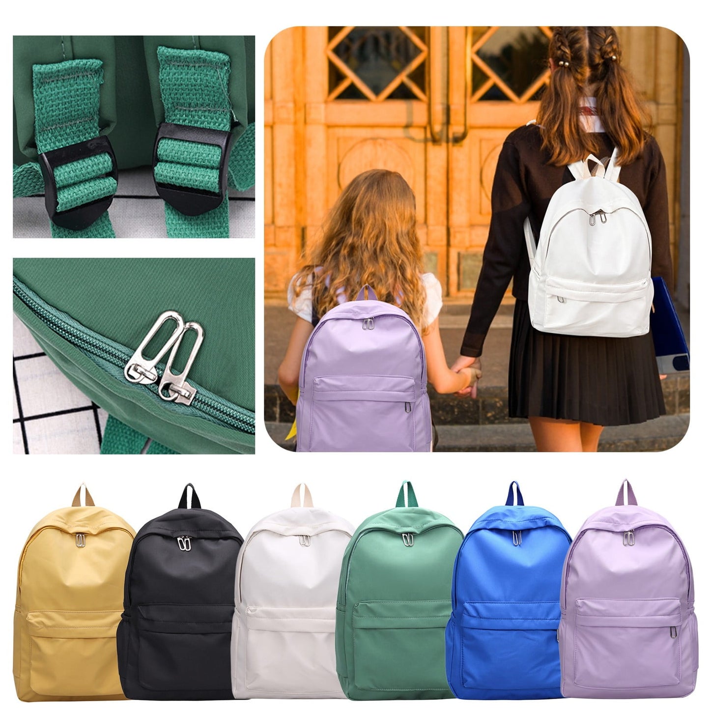 1 Pcs Travel Backpack,Cute Custom BookBag with Detachable Bear,Travel Backapck for Women/Men Casual Laptop Bookbag,Large Capacity Backpack for Birthday Gift,Christmas Gift,8.6x11 in(Green) Z2-Green