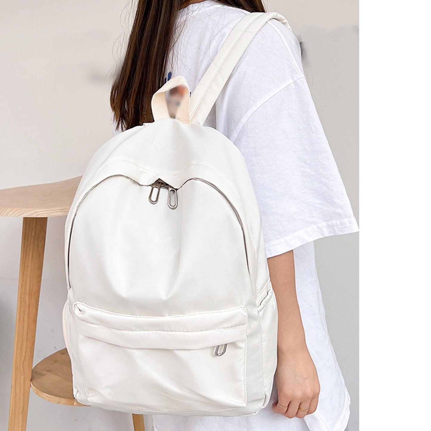 1 Pcs Travel Backpack,Cute Custom BookBag with Detachable Bear,Travel Backapck for Women/Men Casual Laptop Bookbag,Large Capacity Backpack for Birthday Gift,Christmas Gift,8.6x11 in(Green) Z2-White