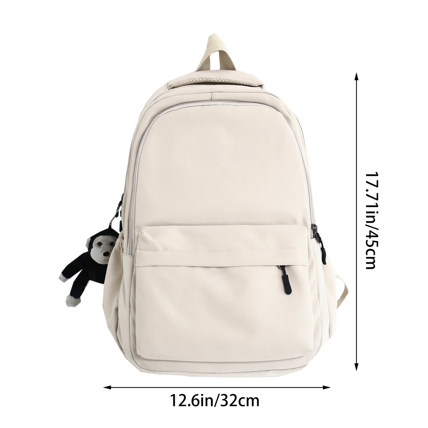 1 Pcs Travel Backpack,Cute Custom BookBag with Detachable Bear,Travel Backapck for Women/Men Casual Laptop Bookbag,Large Capacity Backpack for Birthday Gift,Christmas Gift,8.6x11 in(Green) Z3-Pink