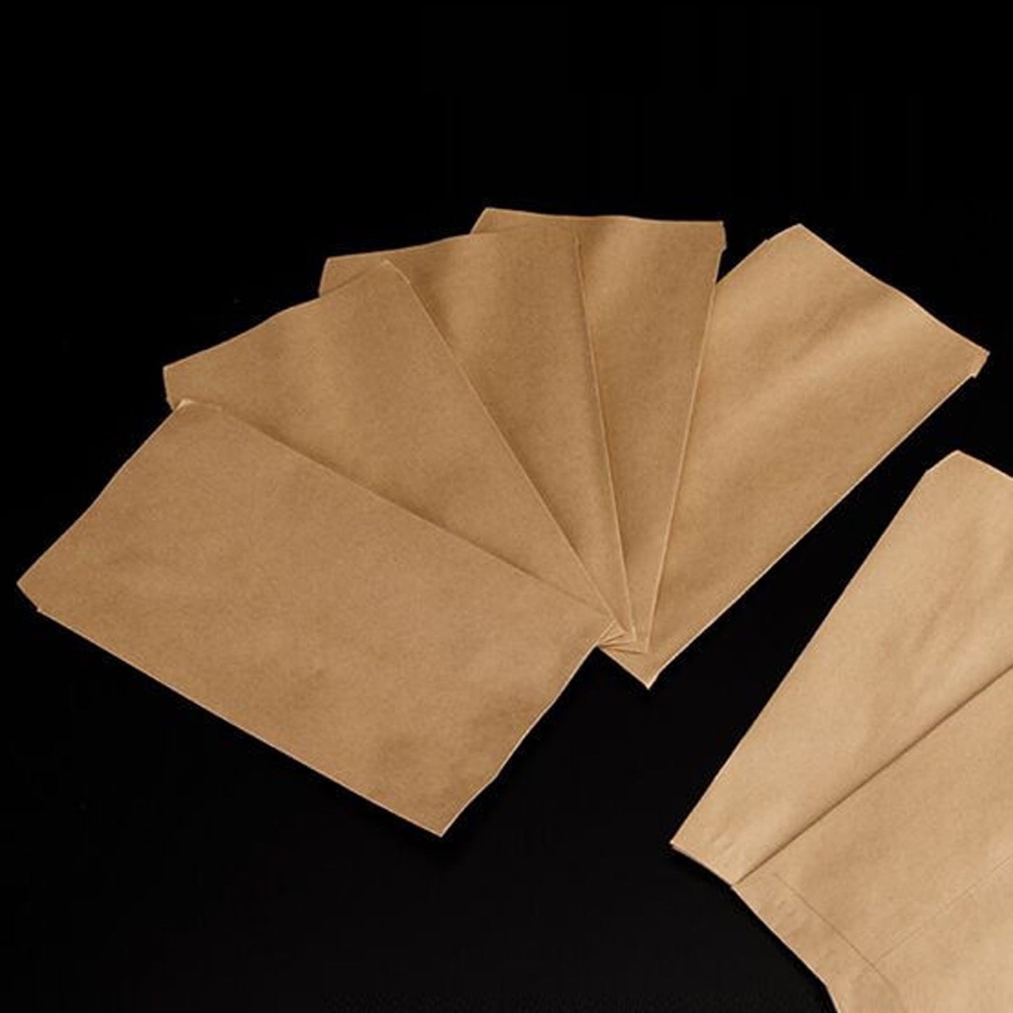 100 Pieces Seed Saving Envelopes Packets Resealable Self Adhesive Paper Envelopes,Kraft Paper Bags,Greaseproof Envelopes,for Flower Vegetable Seeds Storage,Snack, Cookie,Popcorn(Yellow) Yellow