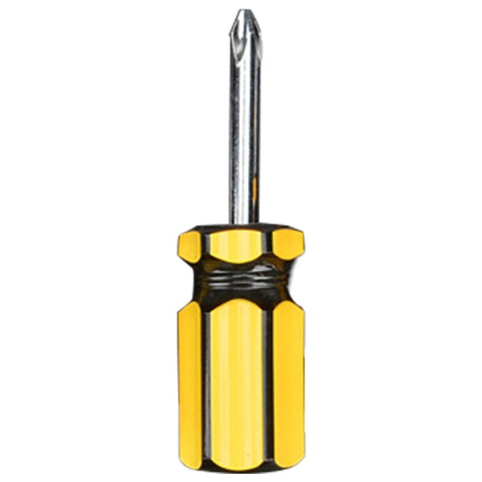 Metric Steel Flathead Screwdriver with PVC Handle,Single-Use Hardware Tool,3.3" Durable Flat-Tip Screwdriver for Tightening Loosening Flathead Screws,Workshop Garage Hardware Tools Cross