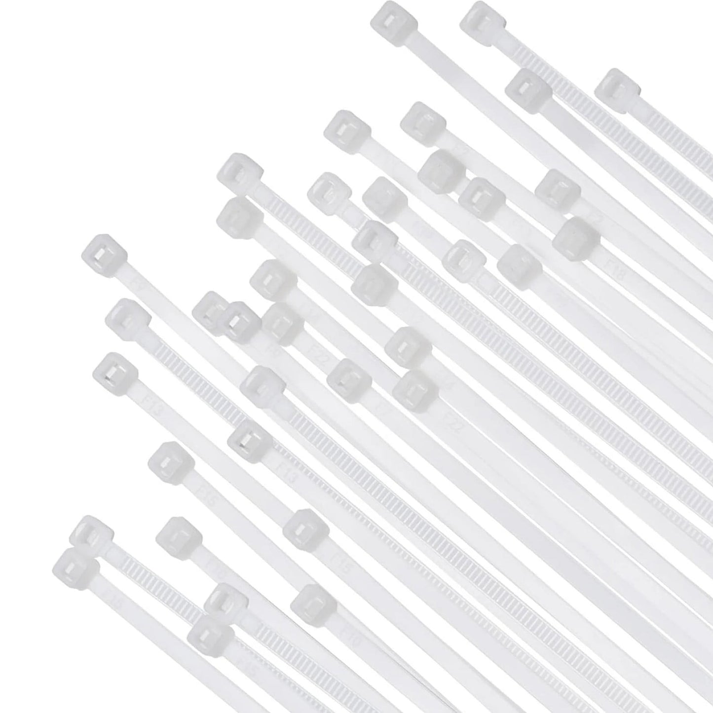 Cable Zip Ties,100 Pack White One Sizes 12 Inch Length,Nylon Universal Cable Tie,Multi-Purpose Self-Locking Nylon Cable Cord Management ,Heavy Duty Durable Adjustable Plastic Wire Ties for Home White