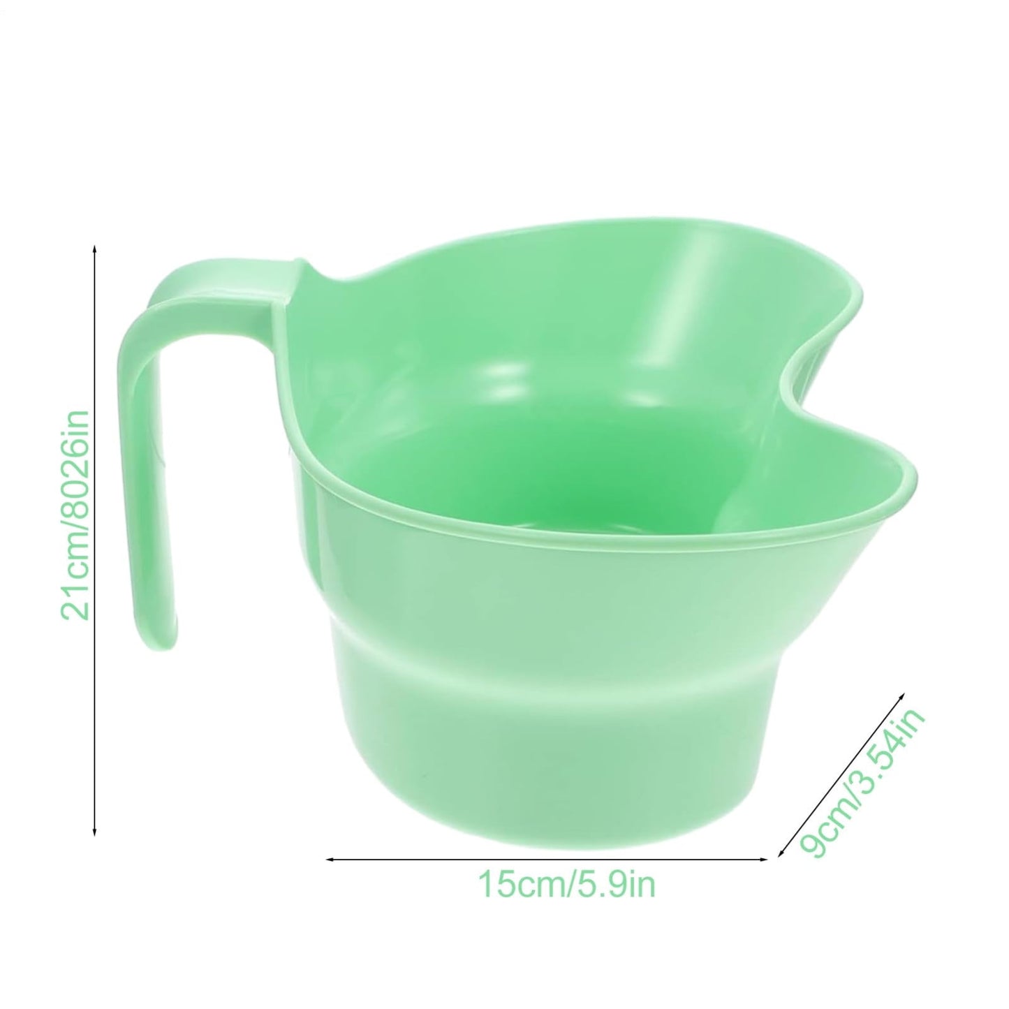 Plastic Basin Emesis Basin, 900ml Spit Cup, Plastic Bowl, Large Opening Puke Bucket with Hanging Handle for Elderly Bedridden Patients and Teeth Cleaning