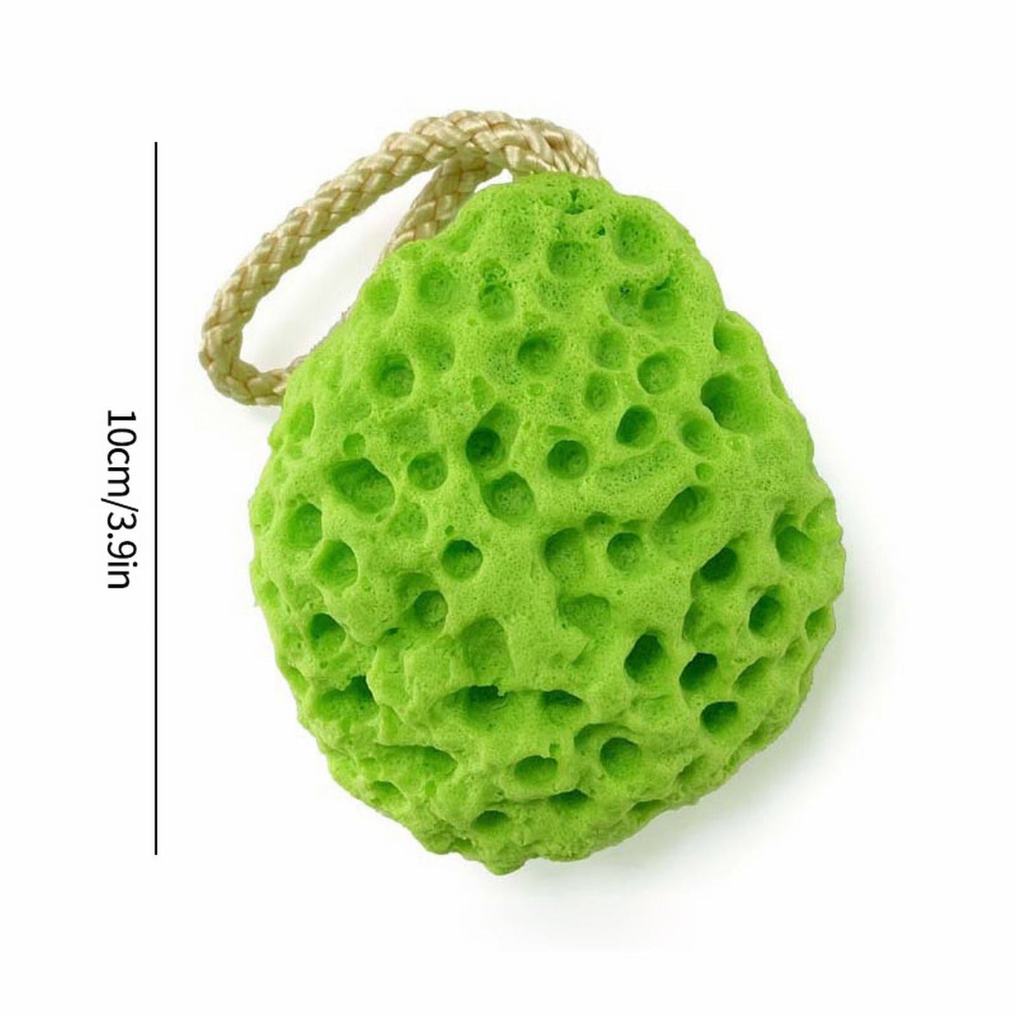 Honeycomb Bath Sponges, Ultra Soft Premium Sea Sponge, Foam Rub, Bath Scrubber Shower Sponge Bathing Accessories, 1 Pcs, 3.9 Inches 3.9" Green