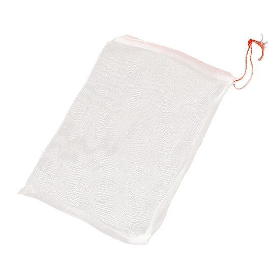Fruit Protection Bags, Fruit Netting Bags for Fruit Trees Fruit Cover Mesh Bag with Drawstring, Netting Barrier Bags for Protecting Fruit and Vegetables, 1 Pcs, 3.93x5.9 3.93" x 5.9" White
