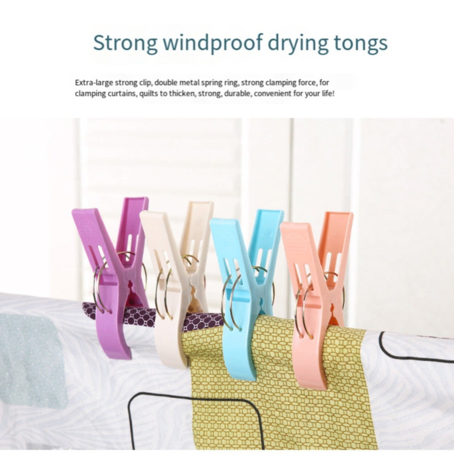 Beach Towel Clips, Colour Beach Clips, Towel Clips for Beach Chairs Cruise, Heavy Duty Clothes Pins-Keep Your Towel from Blowing Away, Beach Accessories for Vacation, Set of 4, 3.34x4.72 3.34" x 4.72" multicolor*4