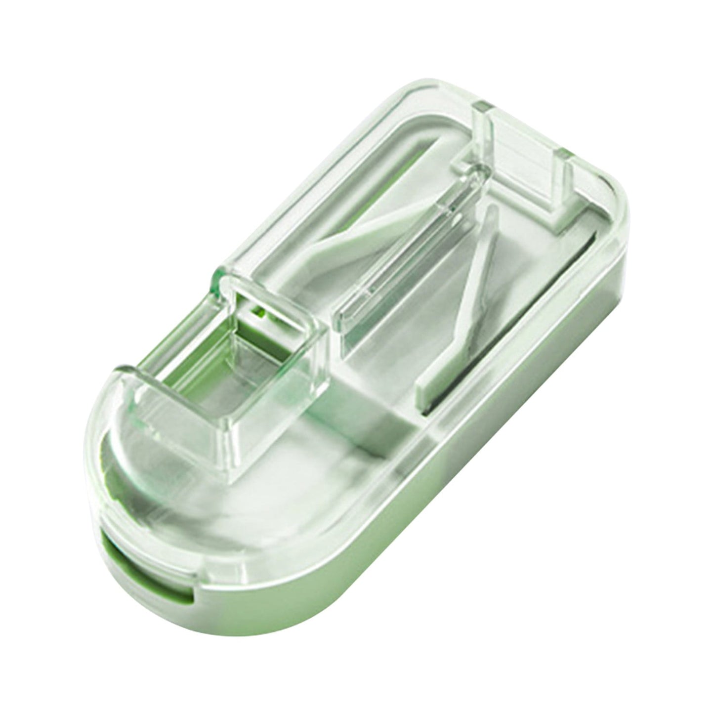 3-in-1 Pill Crusher and Pill Cutter with Storage Compartment for Tablets, Pill Grinder Fine Powder, Pill Cutter Splitter for Small or Large Pills, 1.57x2.36 3.23" x 1.46" x 0.98" Beige