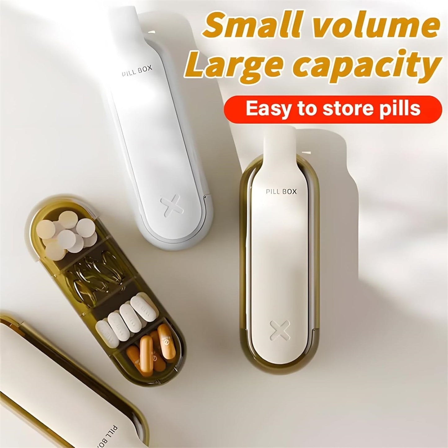 3-in-1 Pill Crusher and Pill Cutter with Storage Compartment for Tablets, Pill Grinder Fine Powder, Pill Cutter Splitter for Small or Large Pills, 1.57x2.36 4.72" x 1.37" x 0.78" Blue