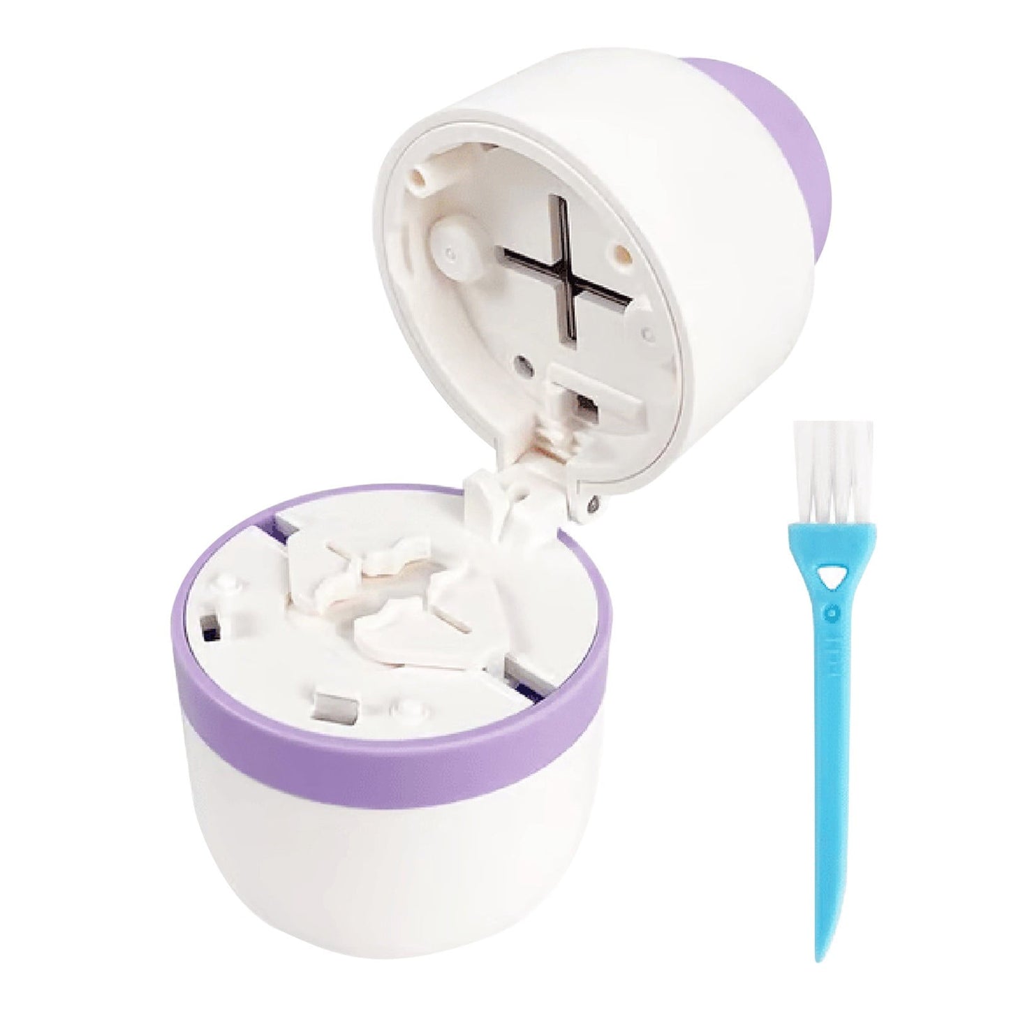 3-in-1 Pill Crusher and Pill Cutter with Storage Compartment for Tablets, Pill Grinder Fine Powder, Pill Cutter Splitter for Small or Large Pills, 1.57x2.36 2.0" x 3.2" Purple