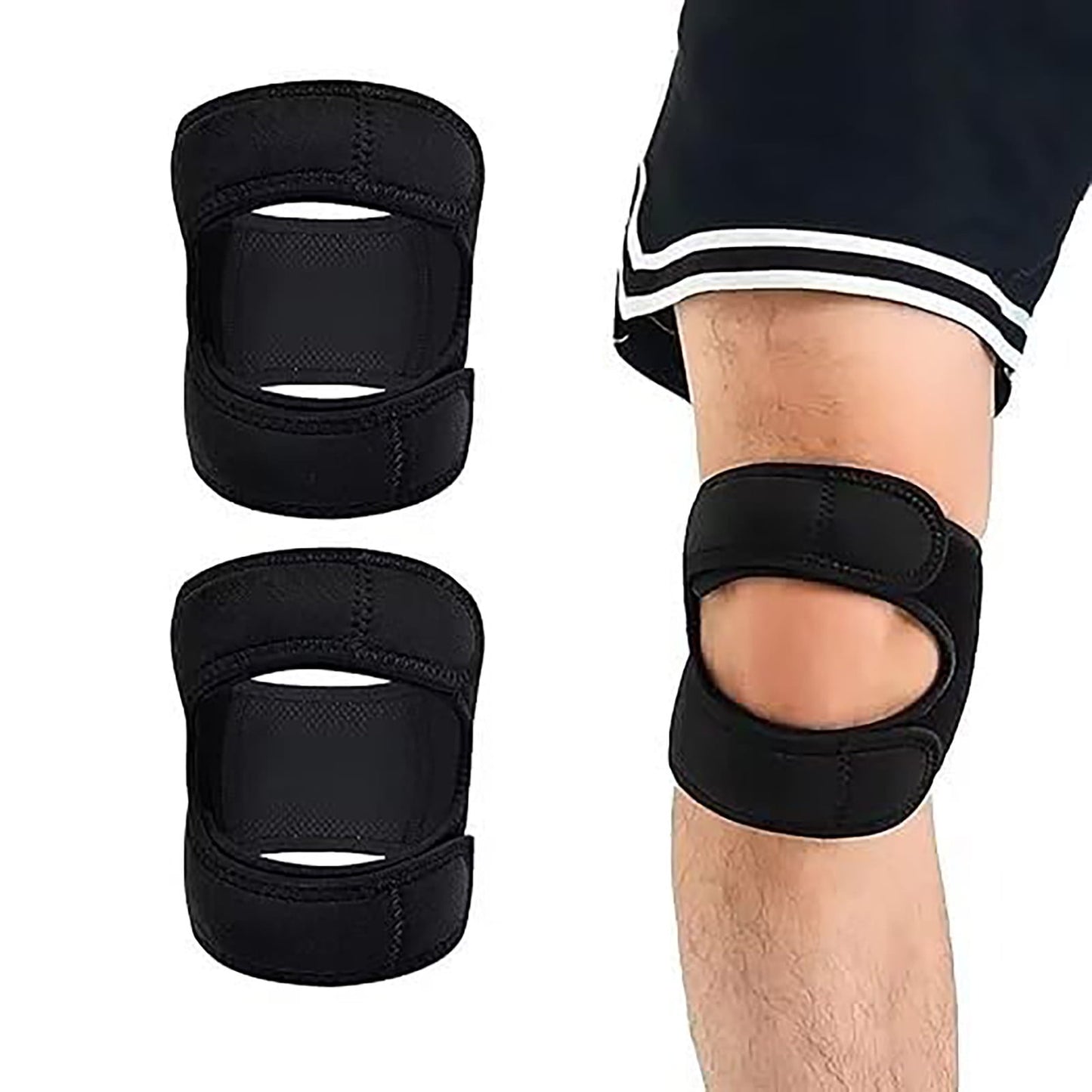 Silicone Knee Joint Stabilizer, Elastic Support Pads for Post-Activity Recovery, Comfortable Fit for Healthy Joints, Ideal for Sports and Daily Use, Breathable and Lightweight