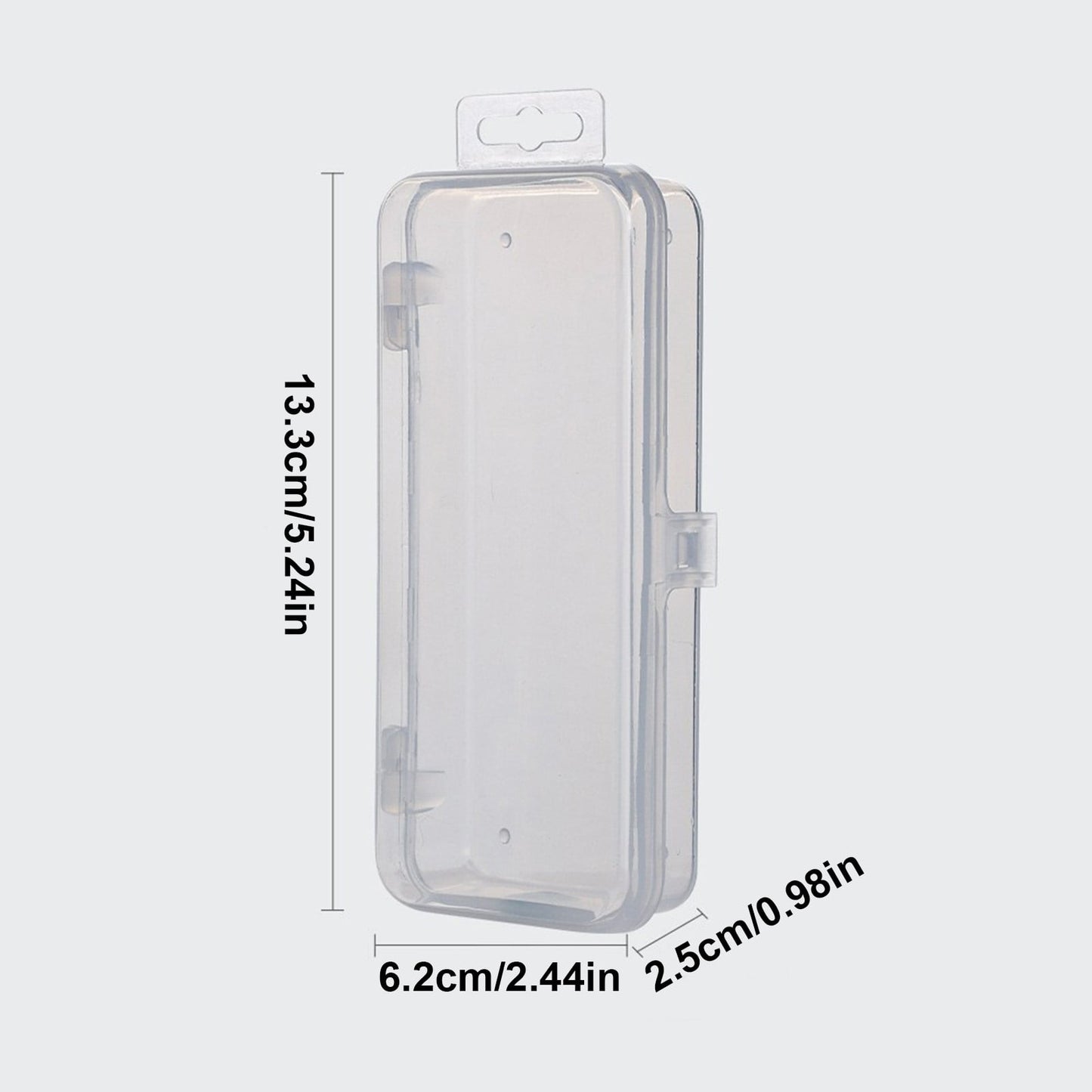 Rectangular Empty torage Box, Plastic Pencil Case, Clear Storage Container for Pencil,Crayon,Sticker,Cosmetics, 1 Pcs, 5.24x2.44x0.98 5.59" x 7.2" x 9.25" Clear