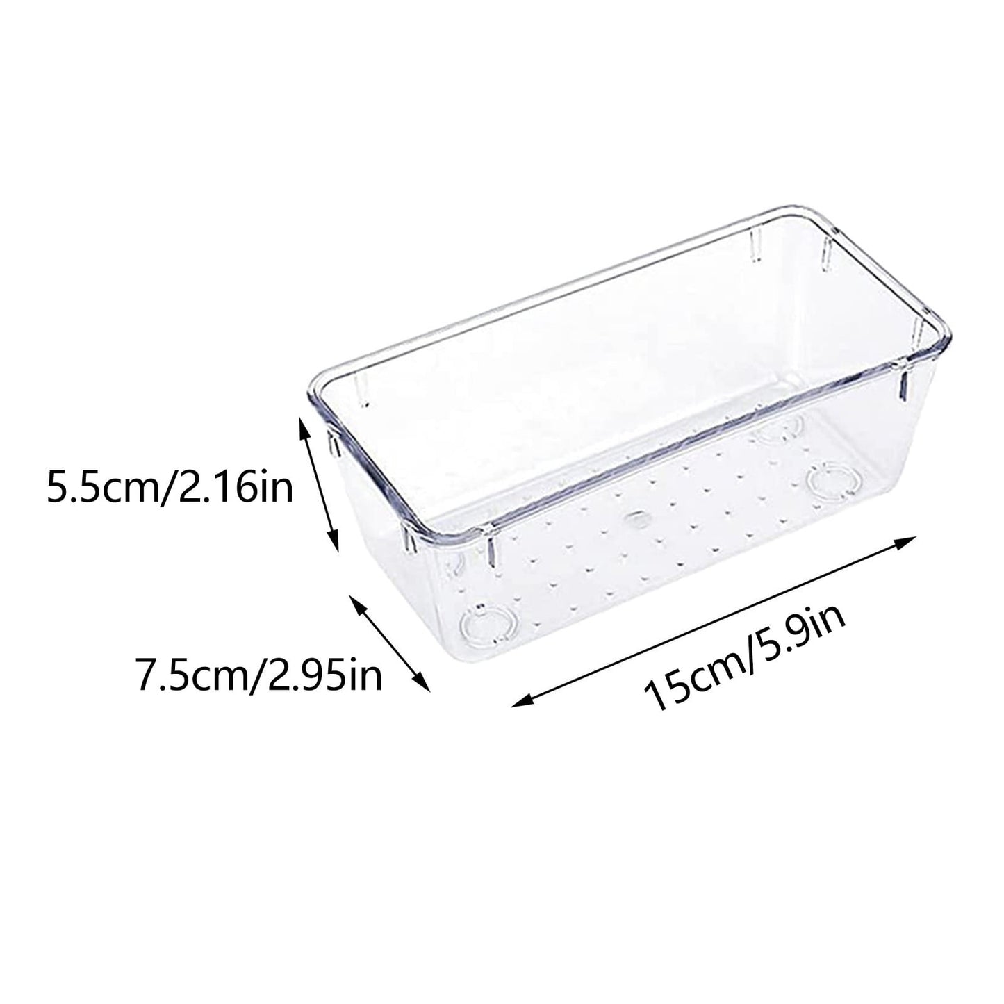 Rectangular Empty torage Box, Plastic Pencil Case, Clear Storage Container for Pencil,Crayon,Sticker,Cosmetics, 1 Pcs, 5.24x2.44x0.98 9.05" x 2.75" x 1.96" Hot Pink