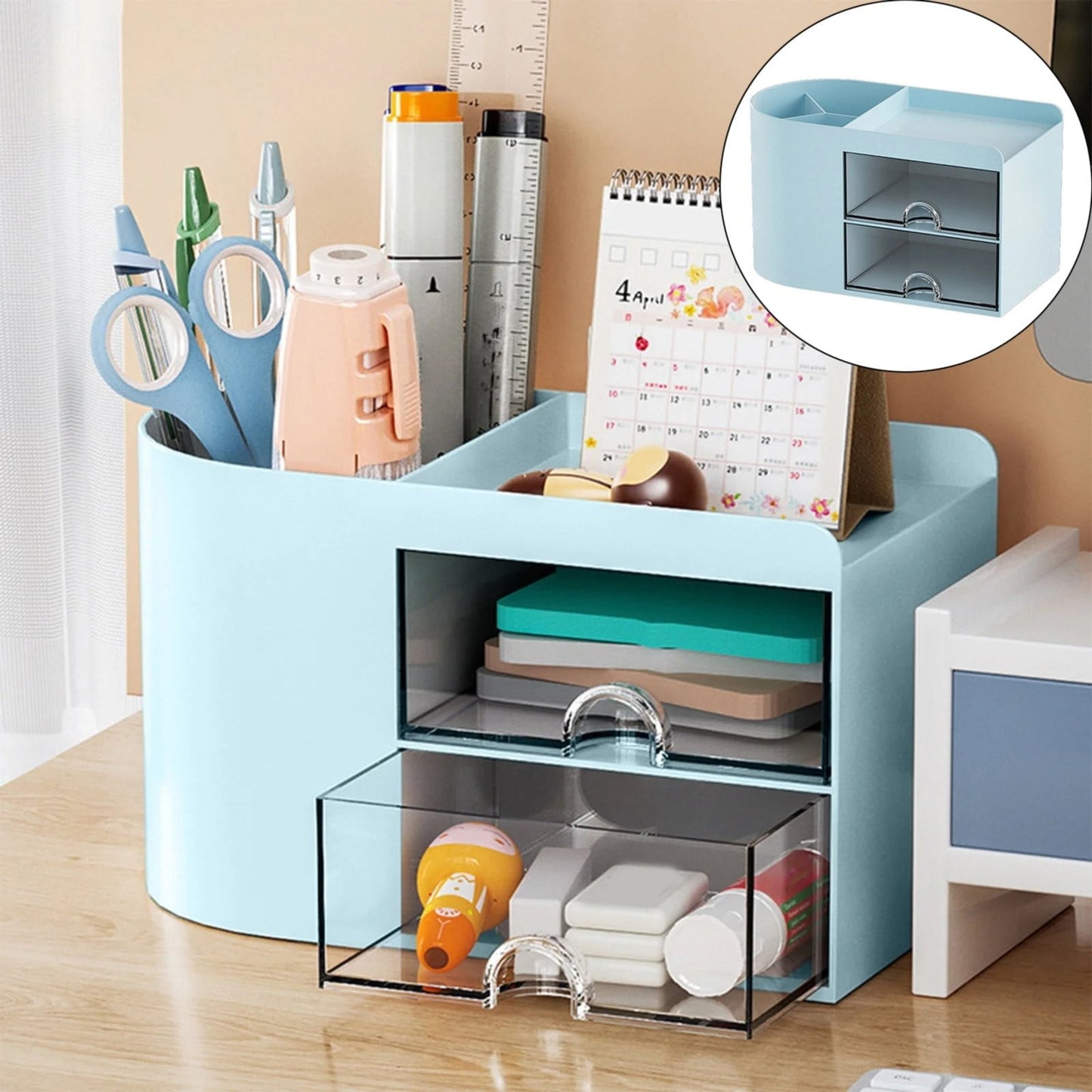 Rectangular Empty torage Box, Plastic Pencil Case, Clear Storage Container for Pencil,Crayon,Sticker,Cosmetics, 1 Pcs, 5.24x2.44x0.98 7.08x3.74x4.13 White