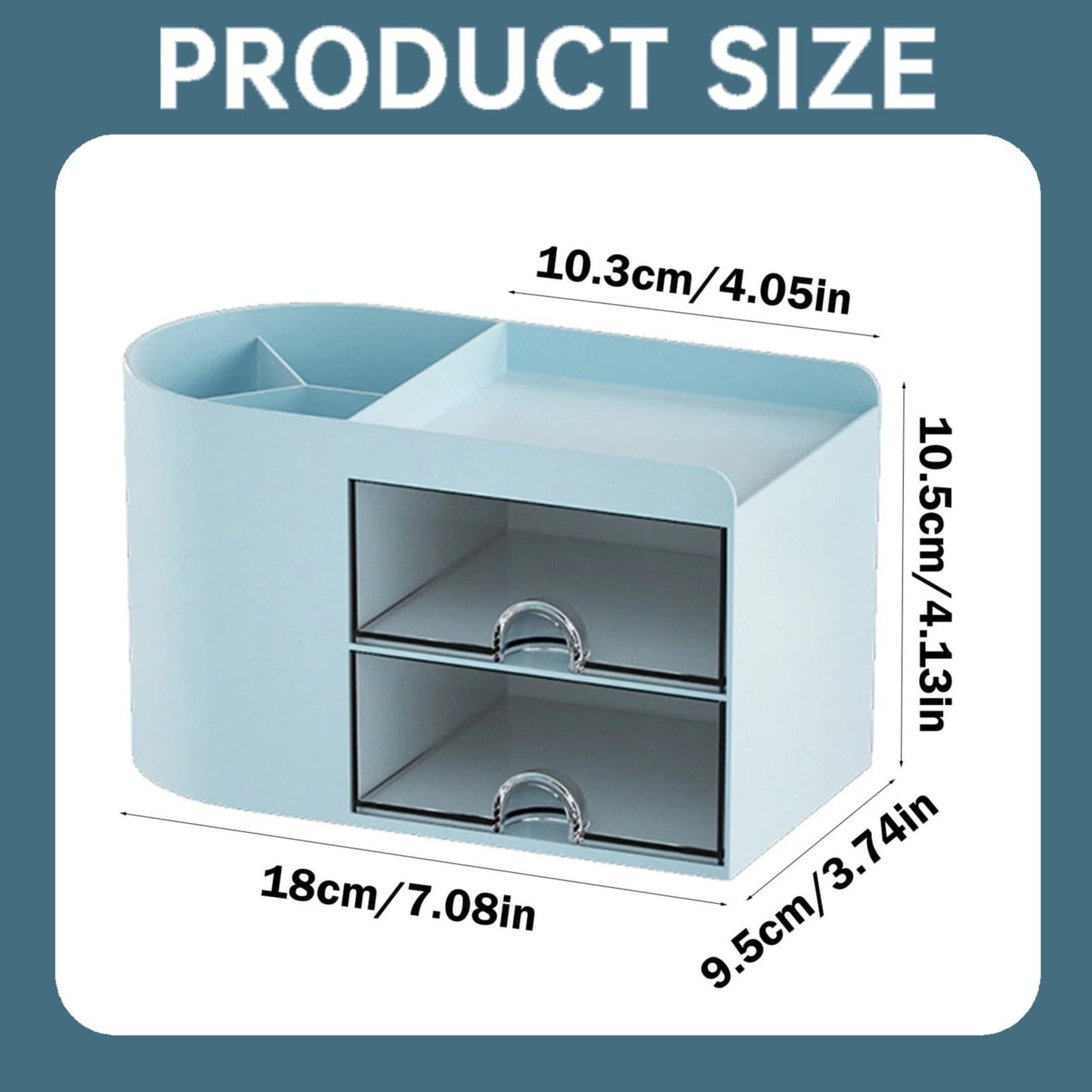 Rectangular Empty torage Box, Plastic Pencil Case, Clear Storage Container for Pencil,Crayon,Sticker,Cosmetics, 1 Pcs, 5.24x2.44x0.98 7.08x3.74x4.13 White