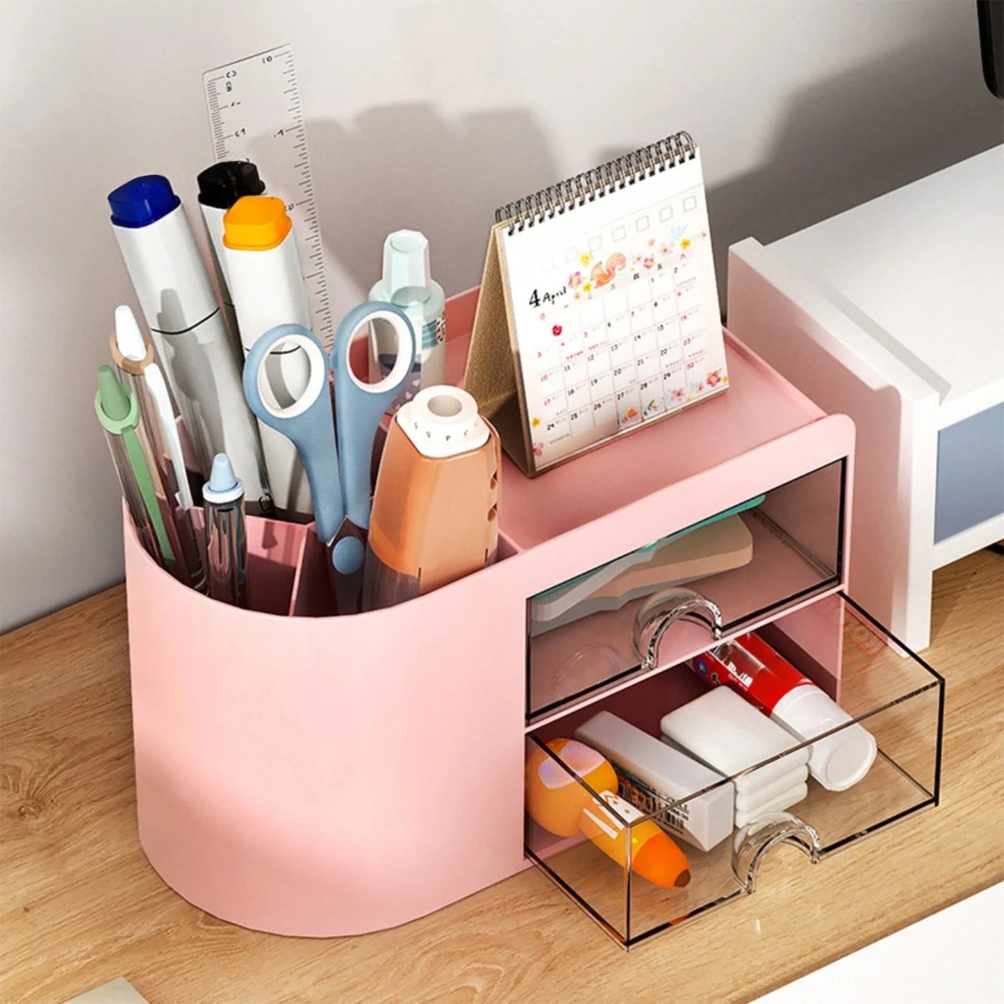 Rectangular Empty torage Box, Plastic Pencil Case, Clear Storage Container for Pencil,Crayon,Sticker,Cosmetics, 1 Pcs, 5.24x2.44x0.98 7.08x3.74x4.13 White