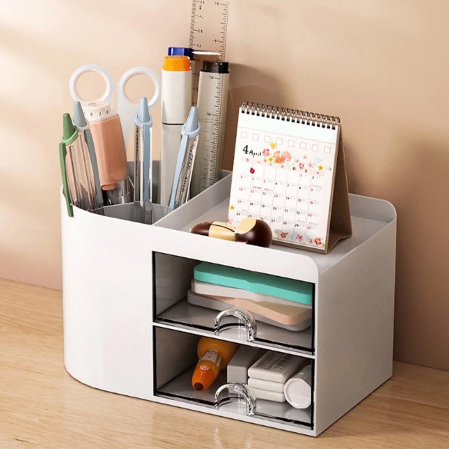 Rectangular Empty torage Box, Plastic Pencil Case, Clear Storage Container for Pencil,Crayon,Sticker,Cosmetics, 1 Pcs, 5.24x2.44x0.98 7.08x3.74x4.13 White