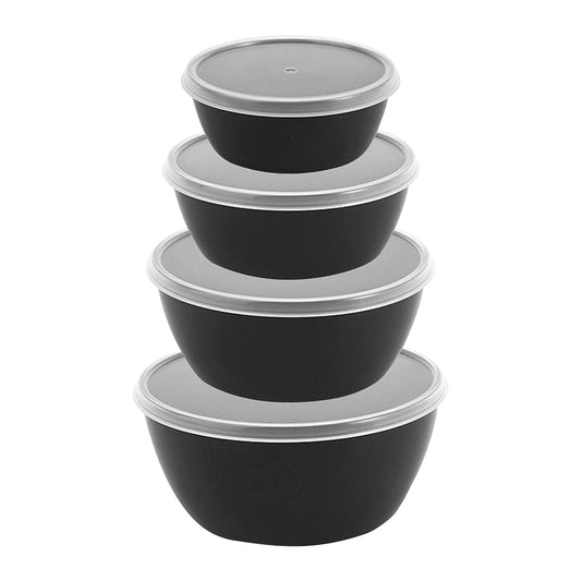 Set of 7 Small Durable 2oz Freezer Containers with Screw Lids - Multicolor, Stackable, Dishwasher Safe Plastic Jars for Food Storage, Suitable for Snacks & Condiments(Orange,1.8x1.6x1.4") Z-Black